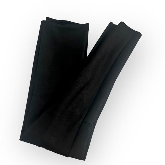 Commando Women's Faux Suede Leggings SDE101 Size XL Black Slimming High Rise - Picture 5 of 10